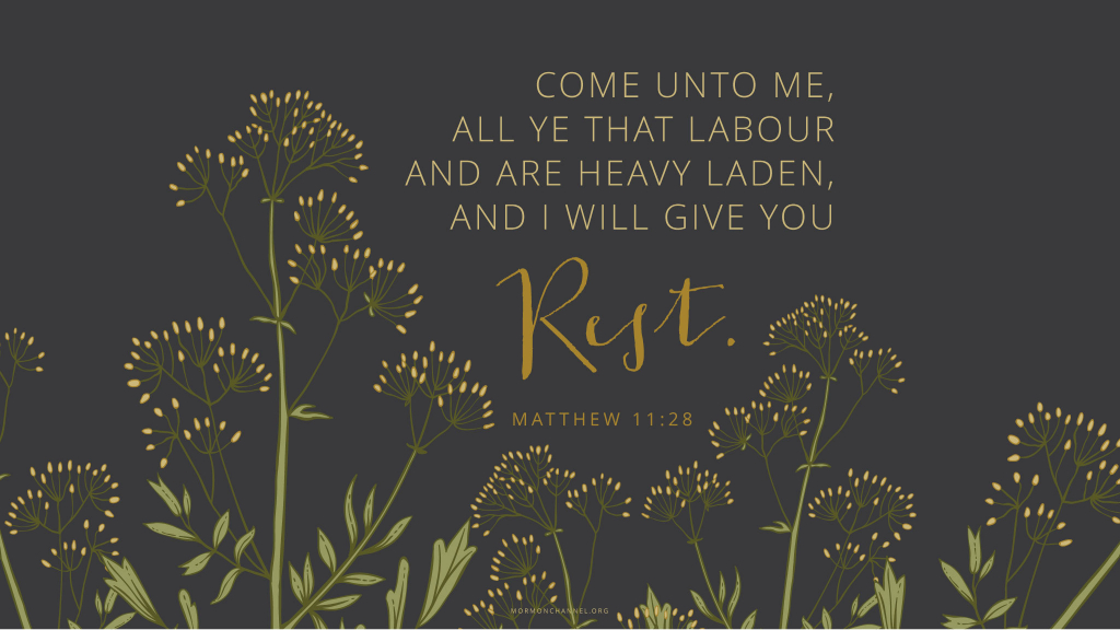 Matthew 11:28, rest, Jesus Christ